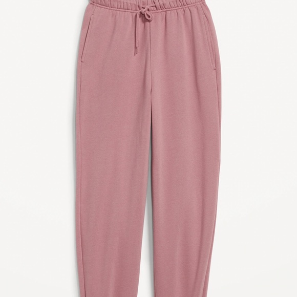 NWT OLD NAVY Extra High-Waisted Jogger Sweatpants Color: Woodrose M - Picture 4 of 6